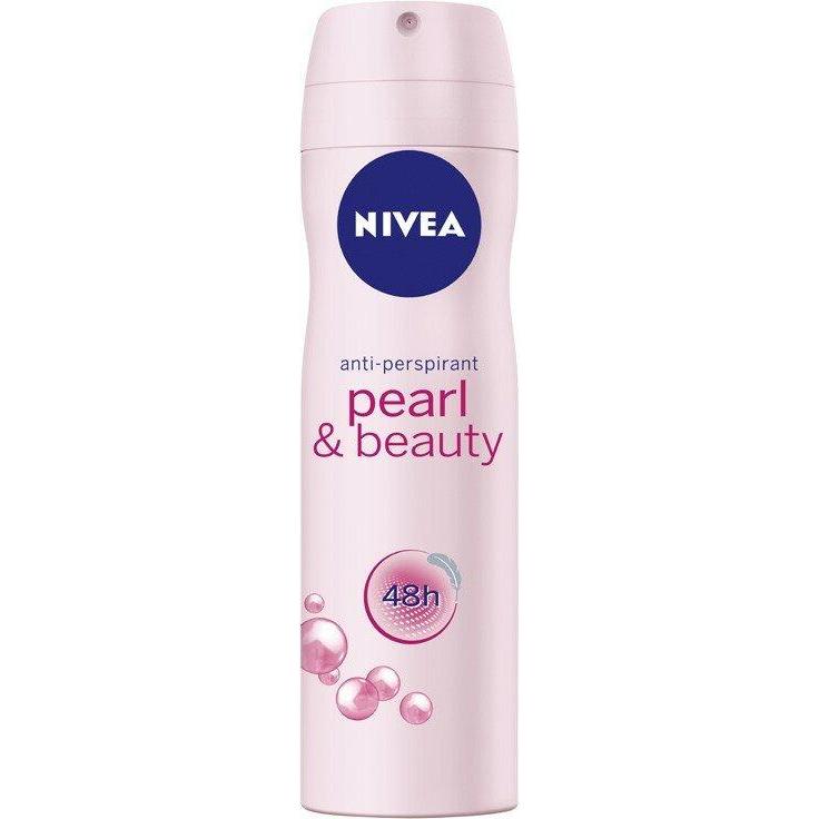 Nivea Damen Deo, Pearl & Beauty Antiperspirant 48H 150Ml (Spray, 150 Ml)