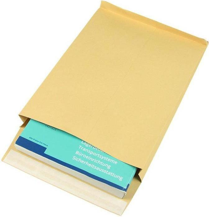 Produktbild Transpak Seitenfaltentasche Masse 229x324 C4 Faltenbreite 40mm braun SK-Verschluss L324xB324mm (250 Stk.)