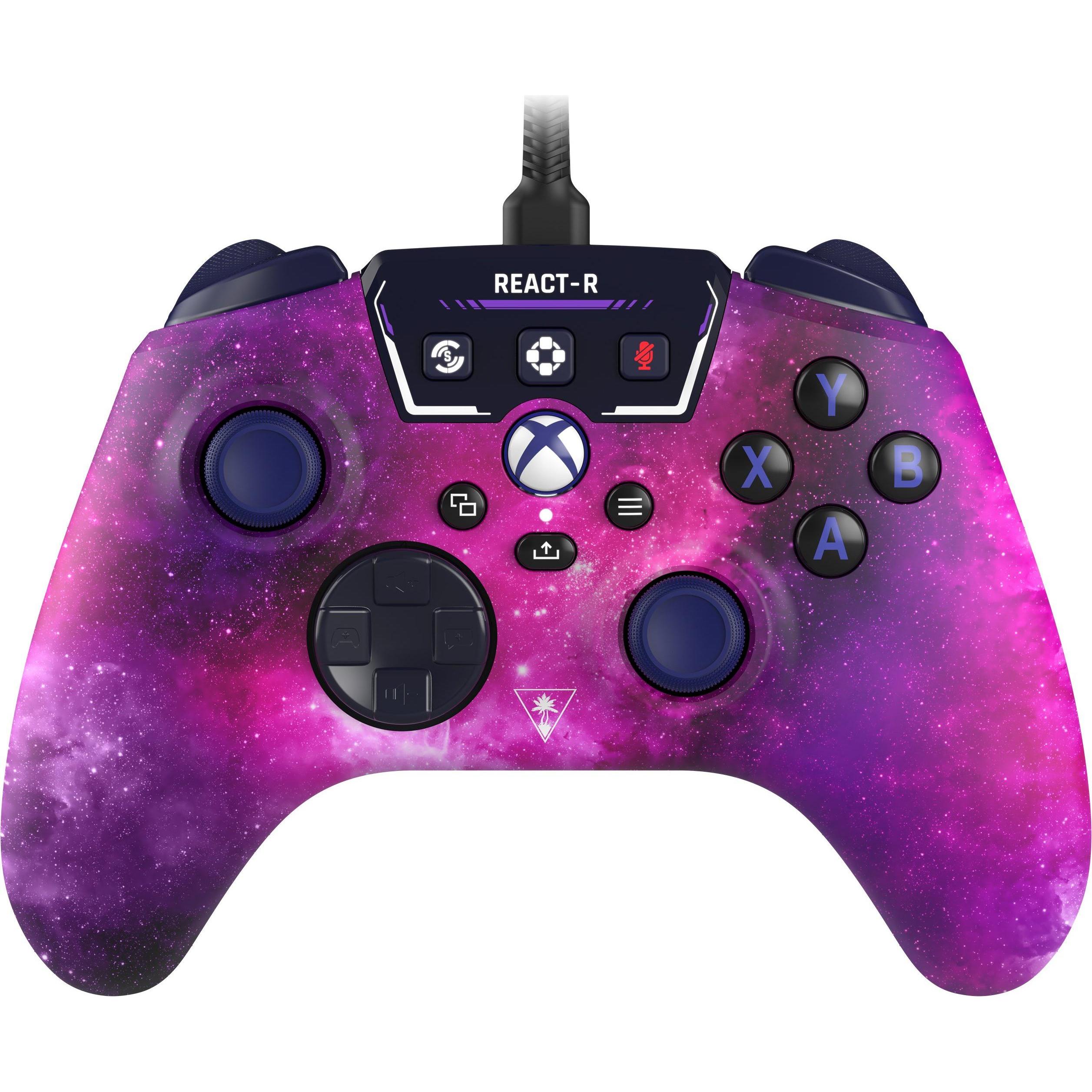 Turtle Beach React-R Control (Xbox Series S, Xbox Series X, PC, Xbox One S), Gaming Controller, Violett, Schwarz