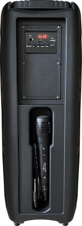 Produktbild Media-Tech FLAMEZILLA – Bluetooth 5.0 Lautsprecher mit KARAOKE, UKW-Radio & MP3-Player, FLAME-Beleuchtung, inkl (4 h)