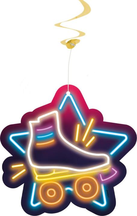 Actual product image Boland 2 decorative twirls 'Disco fever' (2 pcs.)