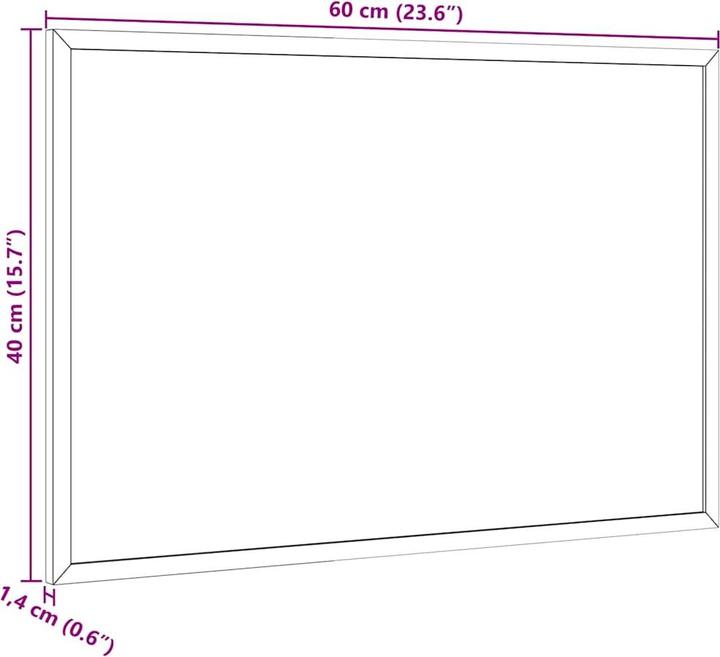 Produktbild vidaXL Kreidetafel (60 x 30 cm)