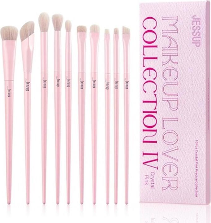 Actual product image Jessup Eyeshadow Brush Set Eye Makeup Brushes Concealer Synthetic Eyeliner Smudge Crease Blending (Eye shadow)