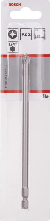 Produktbild Bosch Professional Zubehör Schrauberbit Extra-Hart PZ 2, 152 mm, 1er-Pack (Kreuz Pozidriv PZ)