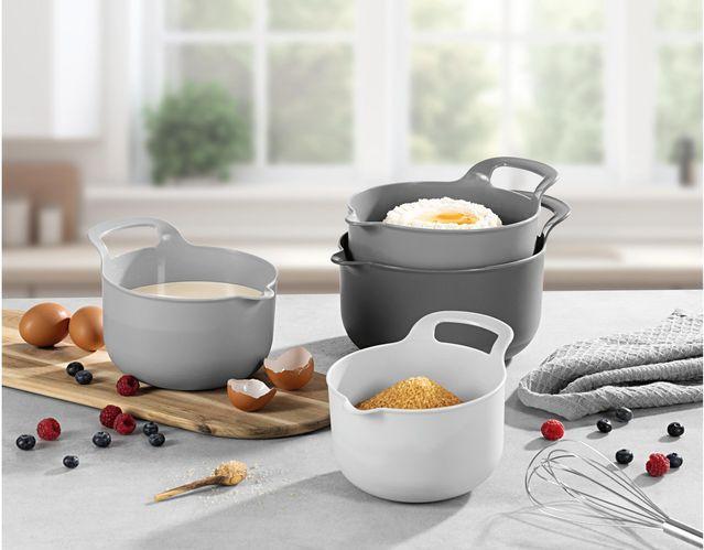 Produktbild Gourmetmaxx Schüssel 4-teilig,, 4 Stück, Grau/Schwarz/Weiss (17 cm, 8.51 l, 4 x)