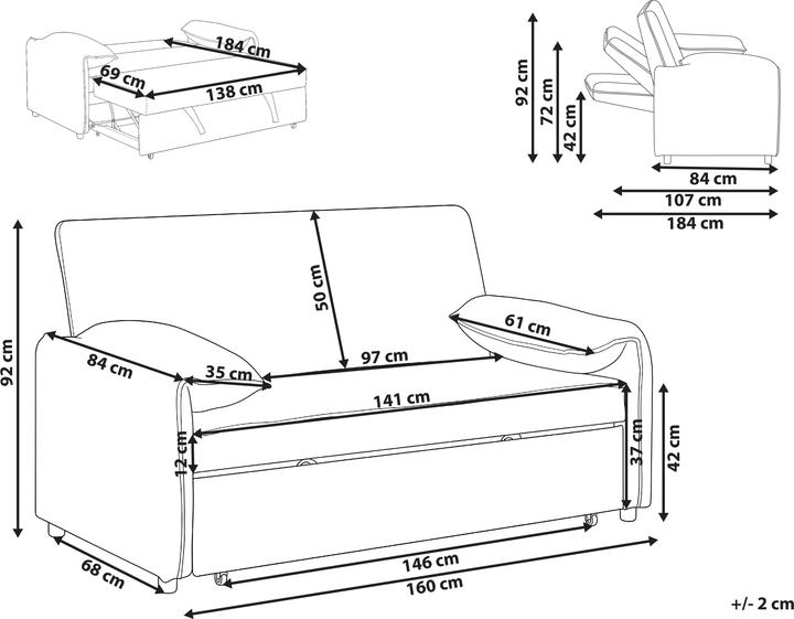 Produktbild Beliani Horma (2-Sitzer)
