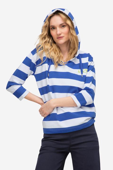 Produktbild Laurasøn Hoodie, Blockstreifen, Kapuze, 3/4-Ärmel (L)