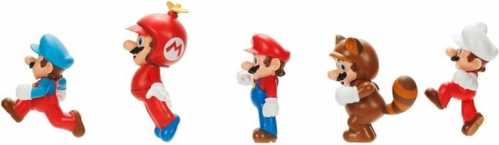 Produktbild Jakks Pacific Super Mario Figuren Mario 5er-Pack 6,5 cm