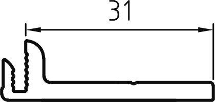 Produktbild BKV Eifel Beschlagaufnahmeprofile ROTO Eifel E6/C-0