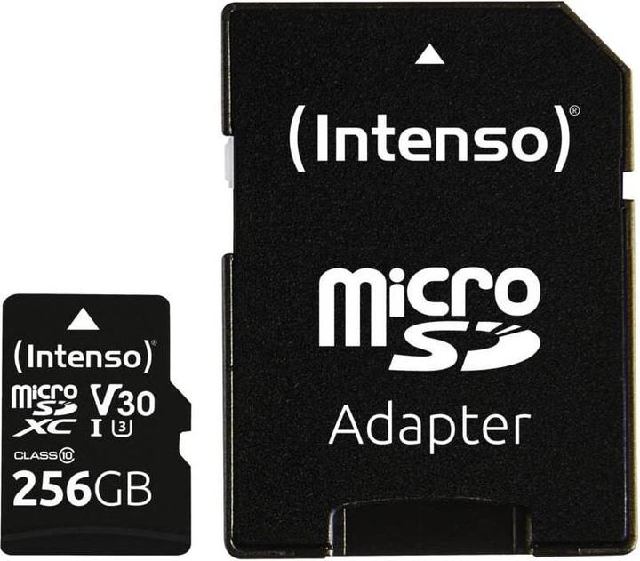 Image du produit Intenso UHS-I Professional (256 Go, microSDXC, U3, UHS-I)