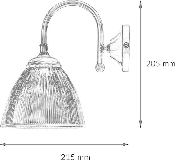 Immagine prodotto Licht-Erlebnisse Applique Vetro 140 (E14)