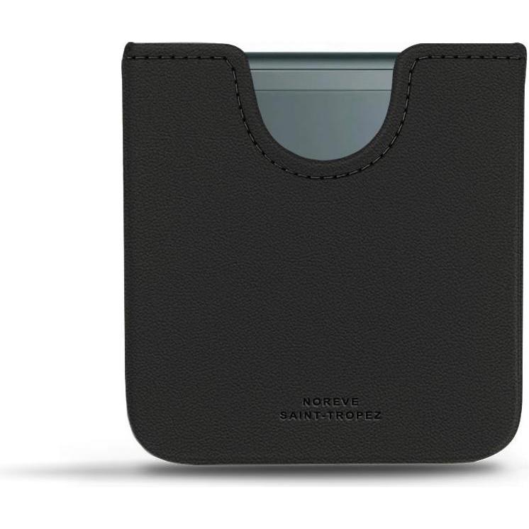 Noreve Lederschutzhülle Samsung Galaxy Z Flip3 (Samsung Galaxy Z Flip3), Smartphone Hülle, Schwarz