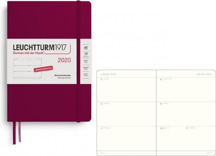Produktbild Leuchtturm1917 Leuchtturm 1w/2s Medium Hc Portred (A5, Deutsch)