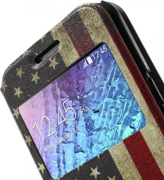 Produktbild MU Style Leder Hülle mit Muster (Samsung Galaxy J1)