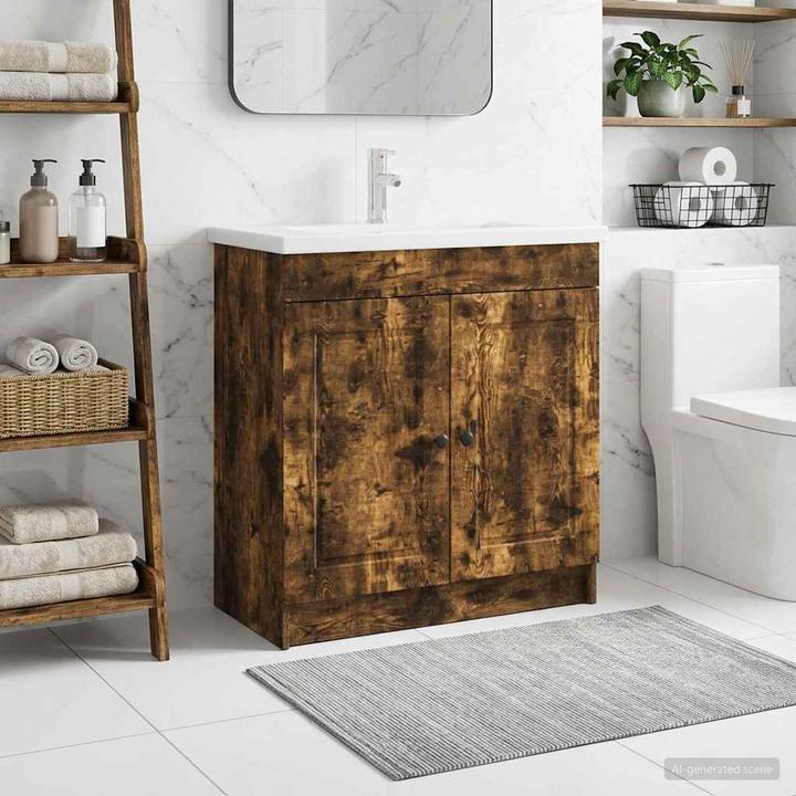 Produktbild vidaXL Badezimmerschrank (37.50 x 37.50 x 81 cm)