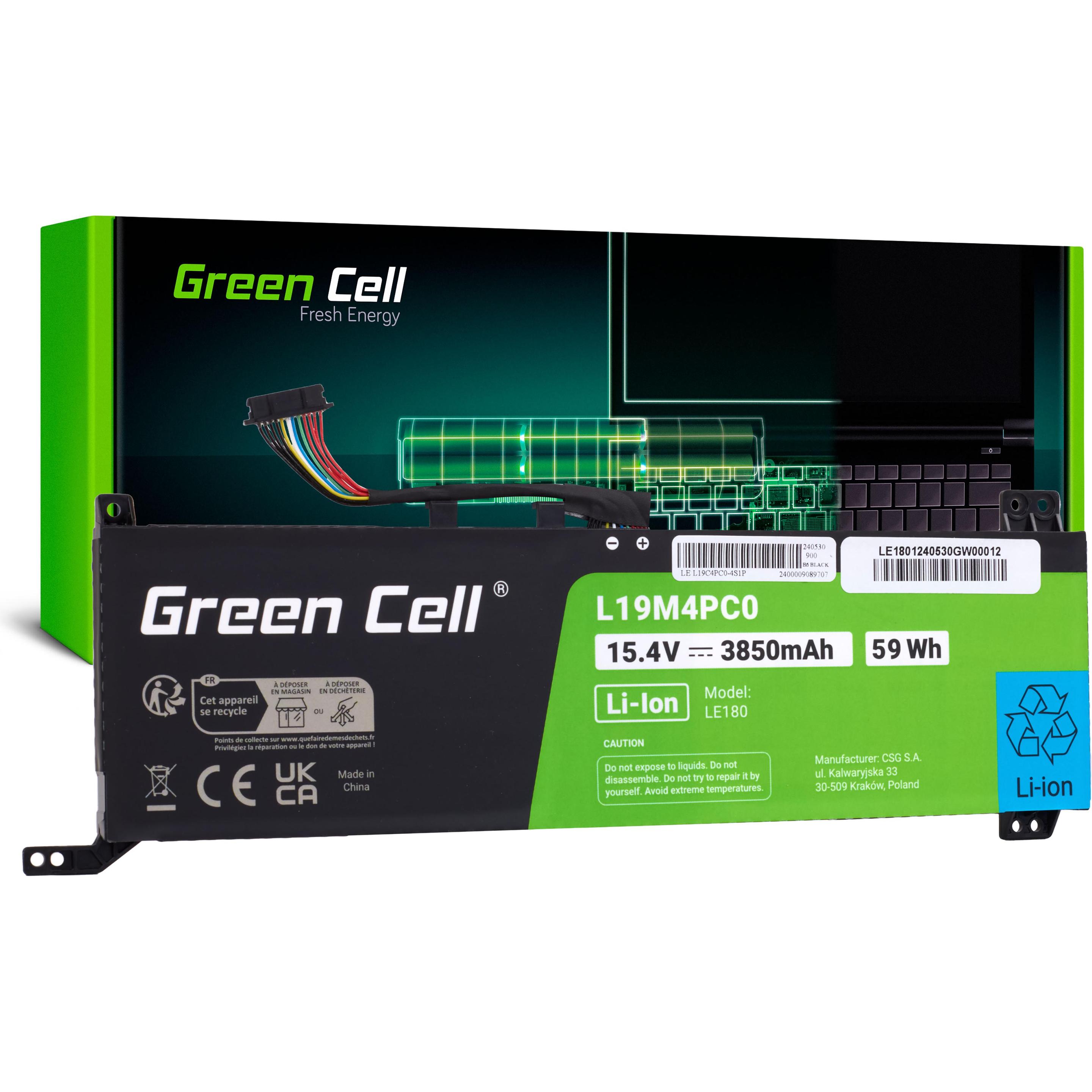 GreenCell Green Cell L19M4PC0 Battery for Lenovo Legion 5P-15IMH05 5P-15IMH05H 5-15IMH05 5-15IMH05 5-15IMH05H, Notebook ...