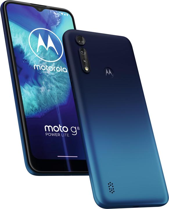 Motorola Moto G8 Power Lite (64 GB, Royal Blue, 6.50", Dual SIM, 4G)