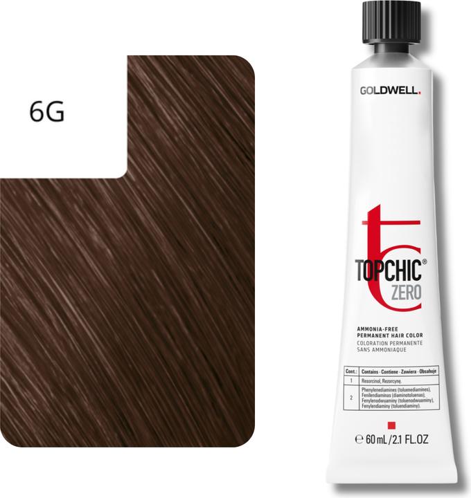 Image du produit Goldwell Topchic Zero - 6G blond doré foncé (6G - Tabac)