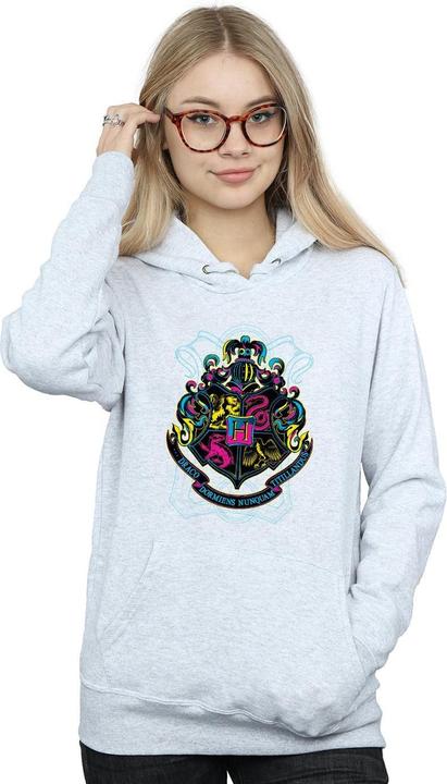 Produktbild Neon Hogwarts Crest Kapuzenpullover (M)