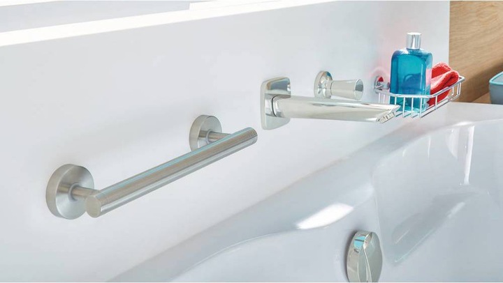 Immagine prodotto tesa Maniglia da bagno DRAAD con soluzione adesiva senza foratura