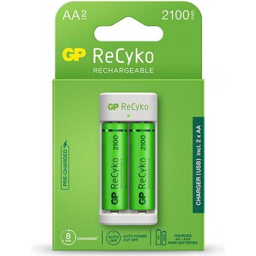 Thumbnail - GP Batteries ReCyko (1 Stk., AAA, AA, 2000 mAh, Ladegerät ohne Akku), Akku Ladegerät