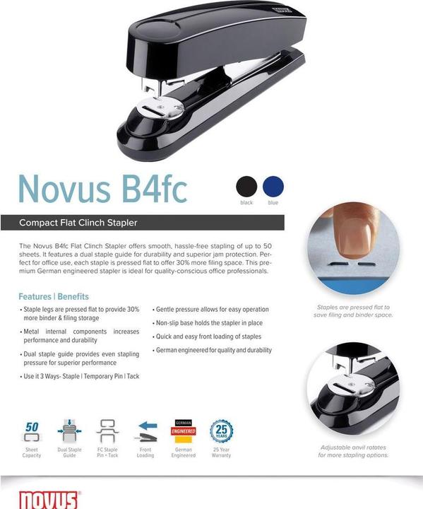 Produktbild Novus Heftgerät B4FC (50 Blätter)