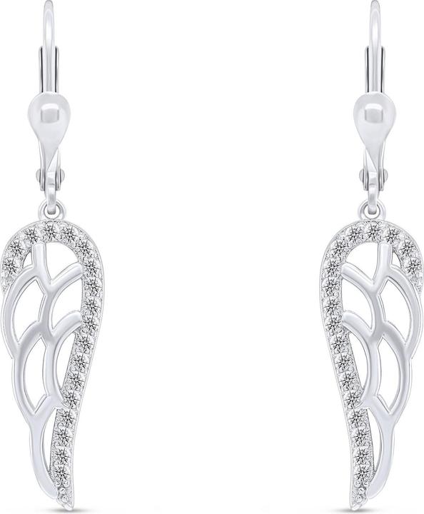 Immagine prodotto Brilio Argento - Bellissimi orecchini in argento ala d'angelo EA330W (Argento)