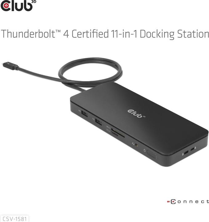 Actual product image Club 3D CSV-1581 (Thunderbolt, 4 Ports)