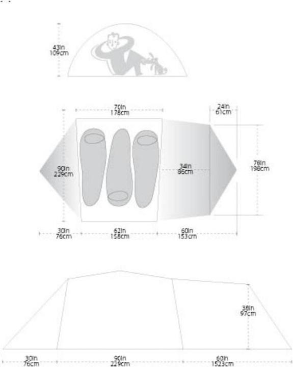 Actual product image Big Agnes Accessory Fly: Copper Hotel HV UL3 (Awning, 0.91 kg, 3 persons)