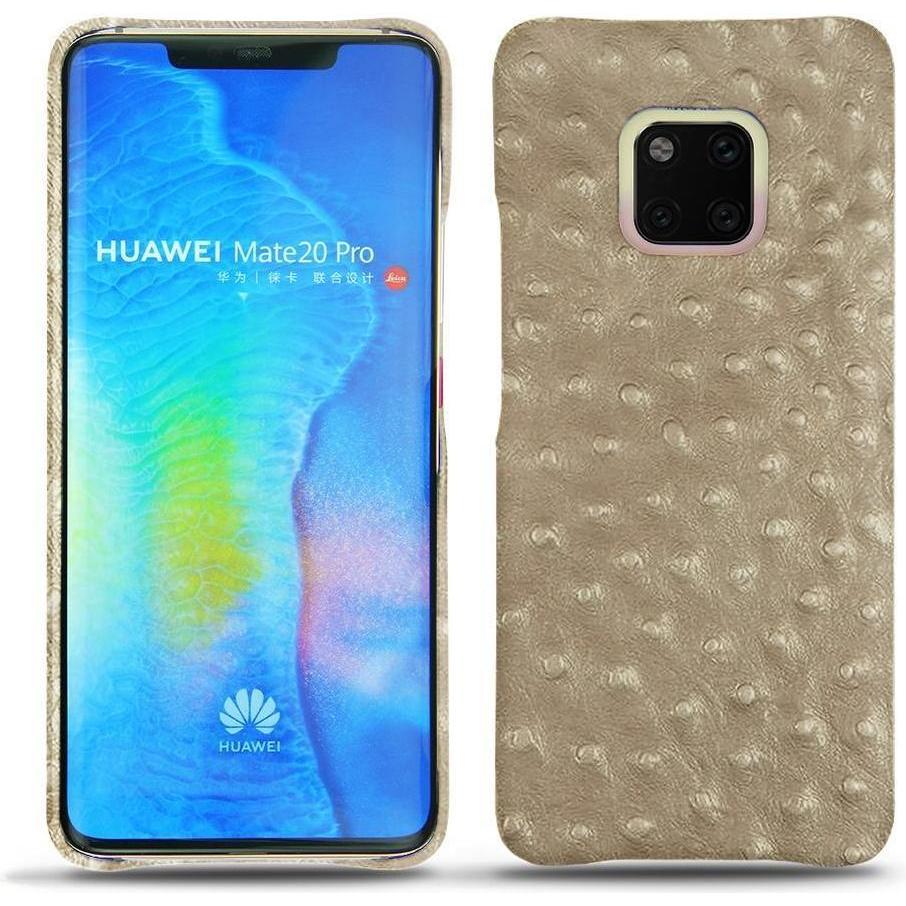 Noreve Lederschutzhülle (Huawei Mate 20 Pro), Smartphone Hülle, Beige