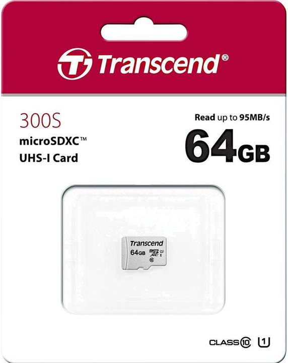 Immagine prodotto Transcend USD300S (64 GB, microSDXC, U1, UHS-I)