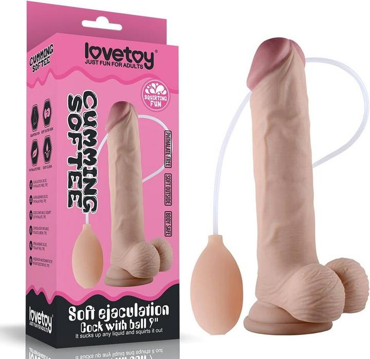 Produktbild Lovetoy Soft Ejaculation Cock mit Hoden