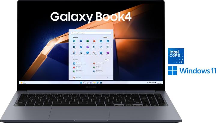 Actual product image Samsung Galaxy Book4 (15.60", Intel Core 5 120U, 16 GB, 512 GB, DE)