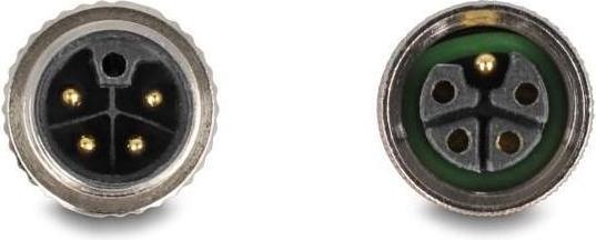 Produktbild Delock M12 Kabel L-kodiert 5 Pin Stecker gerade zu Buchse re