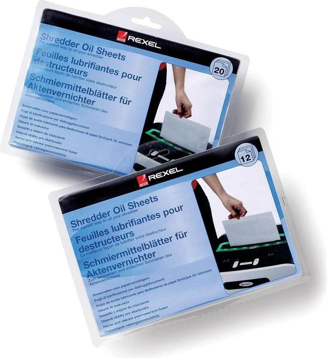 Actual product image Rexel Lubricant sheets for document shredders