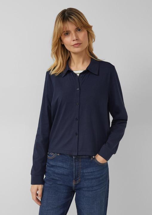 Immagine prodotto s.Oliver T-Shirt Verkürzte Jerseybluse mit Elastikbund hinten (48)