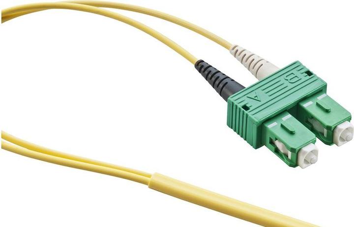 Actual product image Leoni Pre-assembled fibre optic cable 9/125 um OS2 Duplex LC (S/UTP, CAT6, 0.20 m)