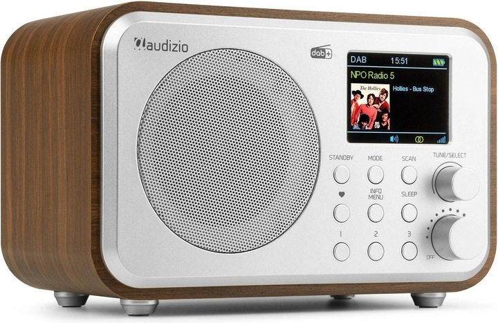 Audizio DAB+ Radio Milan Dunkelbraun/Silber (FM, DAB+, Bluetooth)