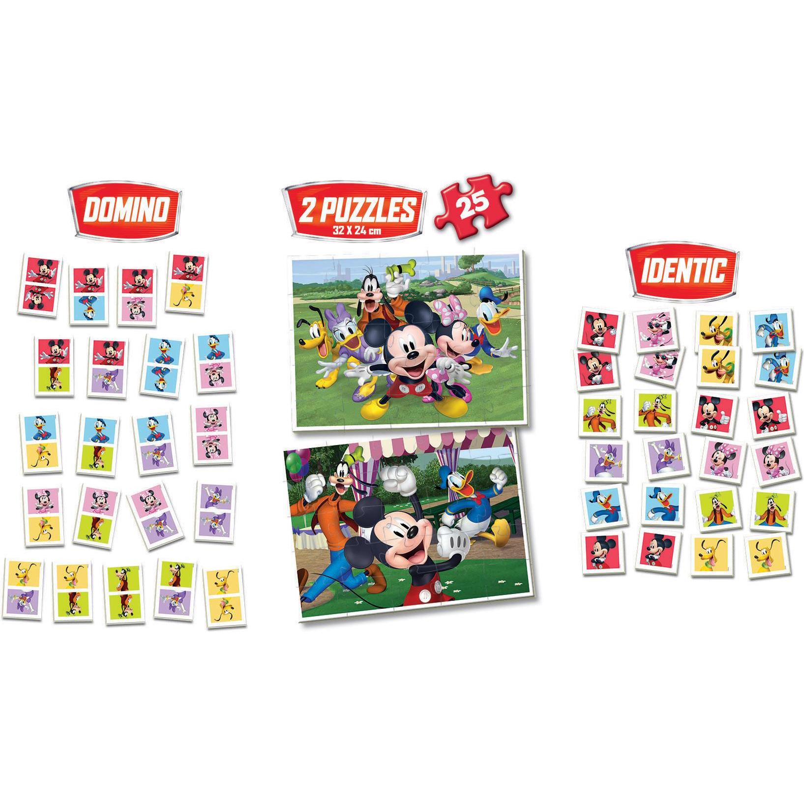 Thumbnail - Educa 19099 4 in 1 Puzzle, 2 25 Piece Puzzles and 2 Boards, Mickey and Friends Ages 3+ (25 Teile)