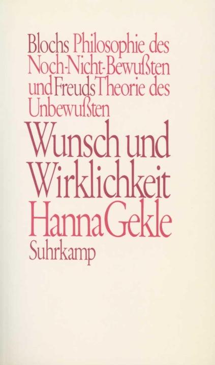 Produktbild Wunsch und Wirklichkeit (Deutsch, Hanna Gekle, 1986)