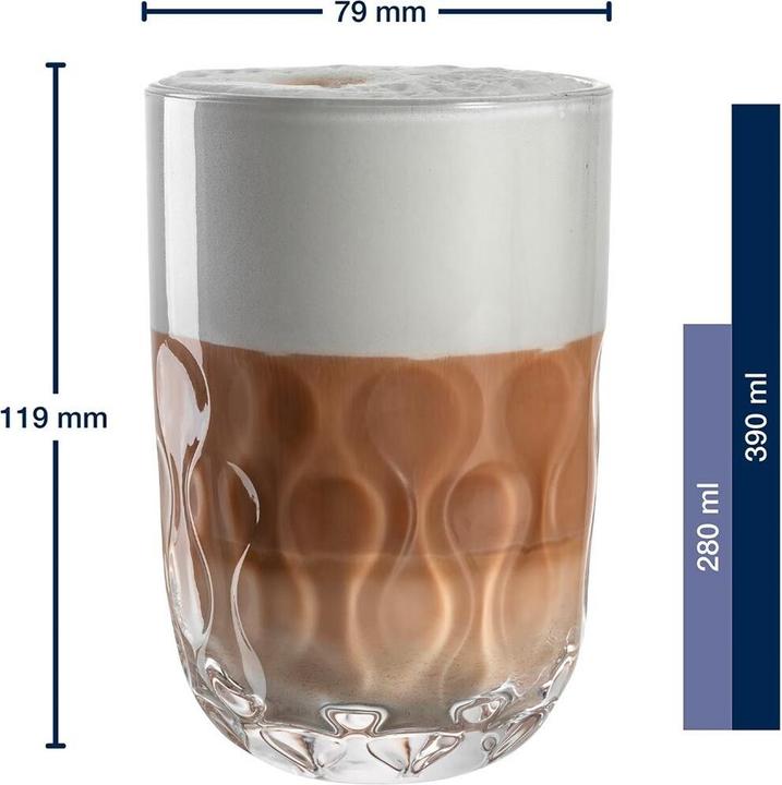 Produktbild Leonardo Gocce Latte Macchiato Gläser (2) (390 ml, 6 x)