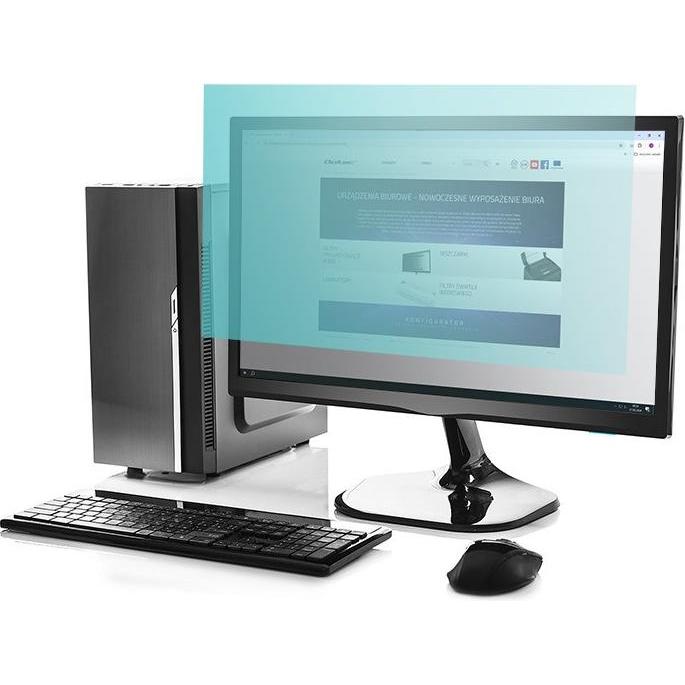Qoltec Filtr światła niebieskiego 23 16:9 Ochrona wzroku Anti Glare Matowy na monitor (23", 16 : 9), Monitor Schutzfolie