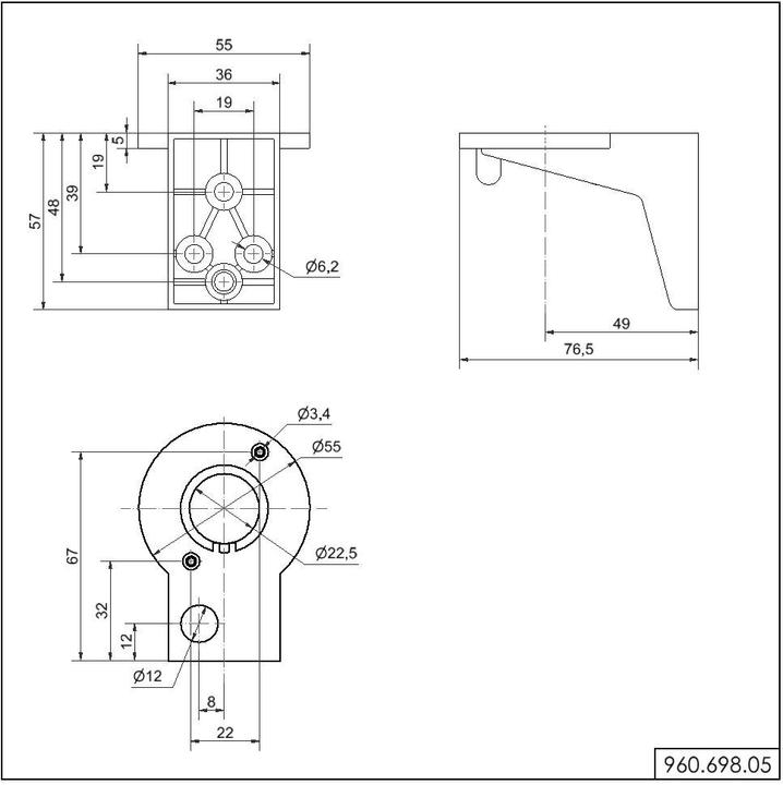 Produktbild Werma Black Mounting Bracket
