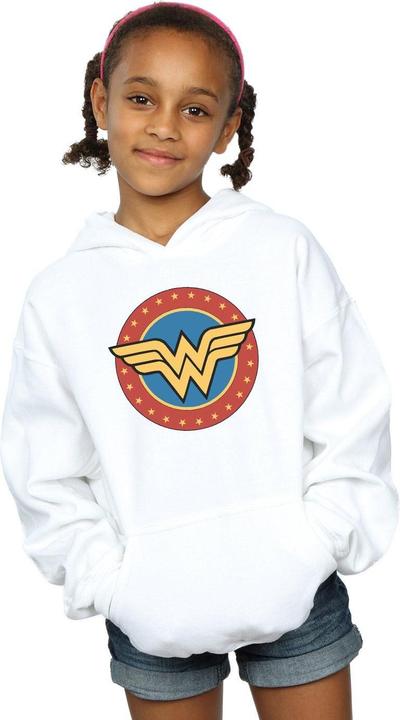 Immagine prodotto Wonder Woman Felpa con Cappuccio Logo Ragazze (152, 158)
