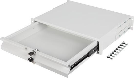 Produktbild Lanberg SZUFLADA DO SZAF 19 2U 360MM SZARA (2U/483X360MM UDŹWIG DO 90KG MONTAŻ 4 PUNKTOWY)