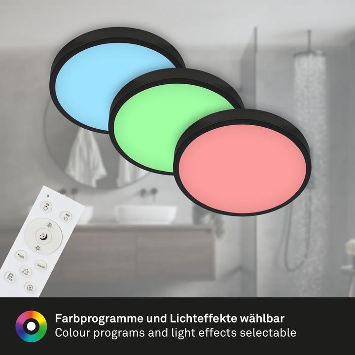 Produktbild Briloner RGBW-LED Aufbauleuchte, schwarz, 1xLED/22W (2900 lm)