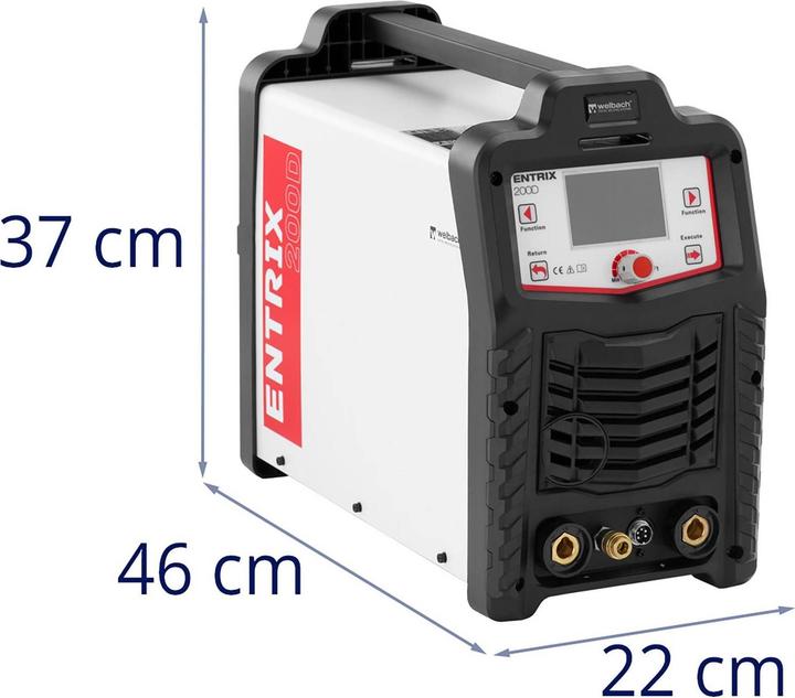 Produktbild Stamos ALU Schweissgerät WIG AC/DC LCD Digital MMA Puls 200 A IGBT E-Hand welbach