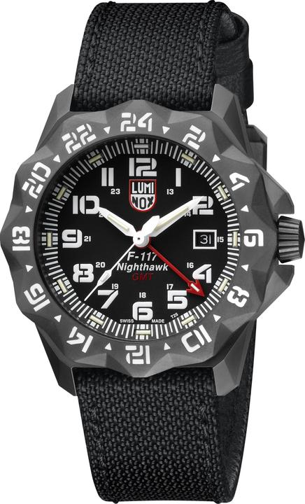 Luminox F-117 Nighthawk 6400 Series (Analoguhr, Taucheruhr, Swiss Made, 44 mm)