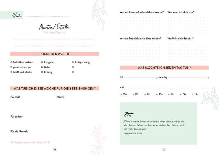 Actual product image Mein Selfcare-Journal (German, Sinah Diepold, 2021)