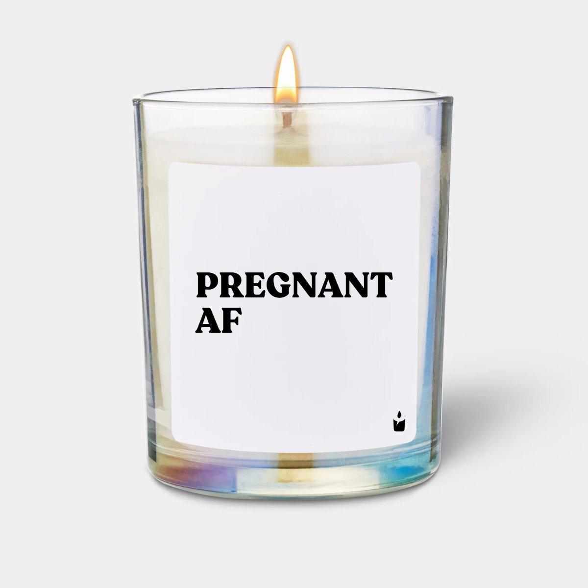 Chatty Candles, Candela Profumata, Candela Profumata Woody Pregnant Af